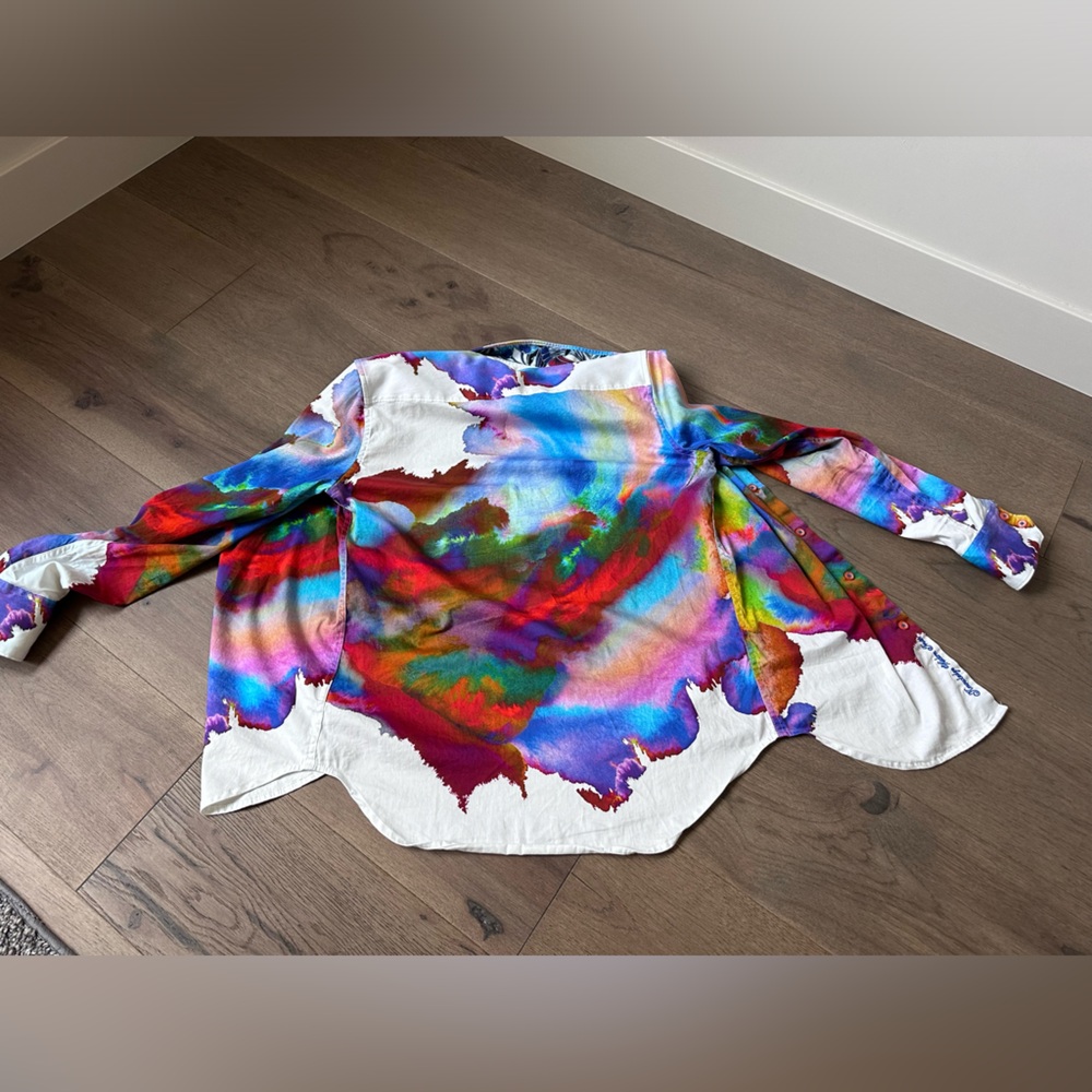 Robert Graham, watercolor, long sleeve shirt - Picture 3 of 3
